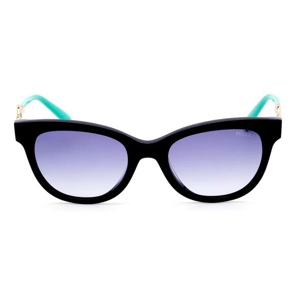 Emilio Pucci 💙 54mm Cat Eye Sunglasses SHINY BLUE/GRADIENT BLUE oversized retro - Picture 1 of 13